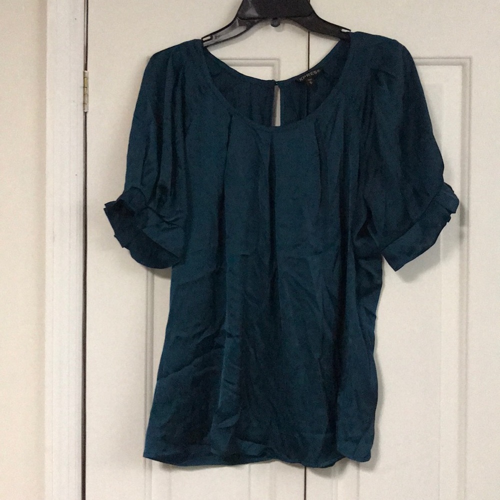 🔴 Offers Accepted 🔴 teal ruffle sleeve blouse
